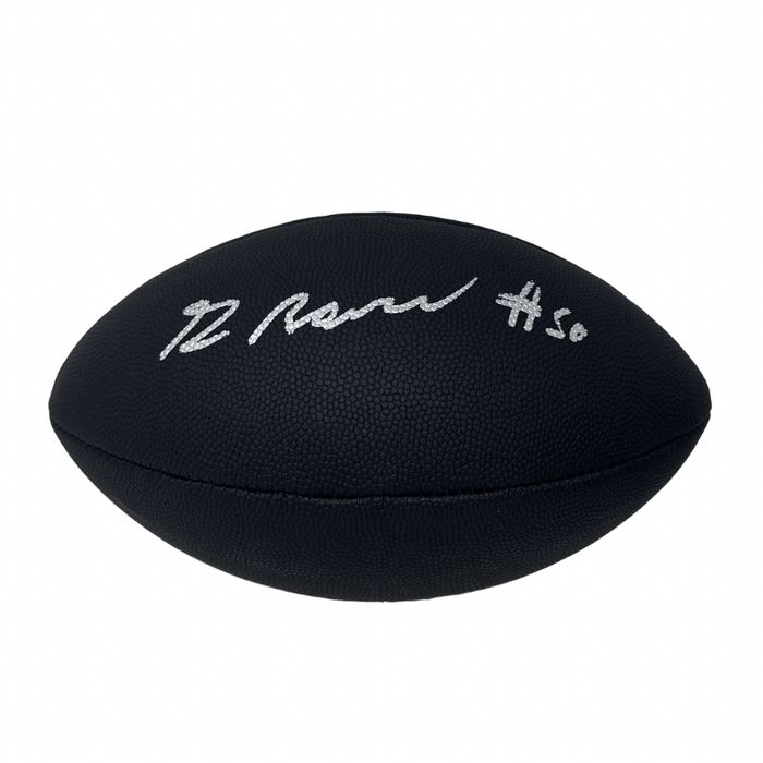 Greg Rousseau Signed Buffalo Bills Black Logo Football
