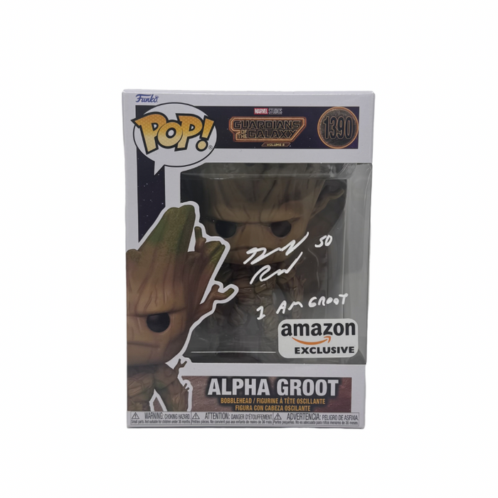 Greg Rousseau Signed ALPHA Groot Funko Pop with "I Am Groot"