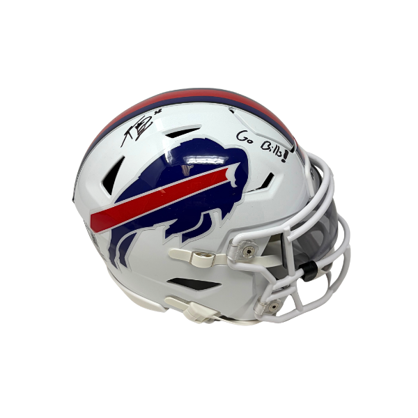 Kaleb Elarms-Orr Signed Buffalo Bills 2021 Speed MIDI Flex Helmet with "Bills Mafia"