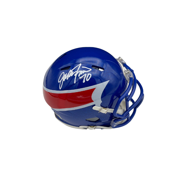 John Fina Signed Buffalo Bills Nickel City Alternate Speed Mini Helmet