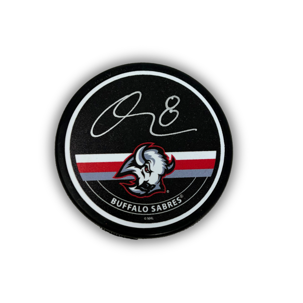 Olen Zellweger Signed Buffalo Sabres Autograph Goathead Hockey Puck