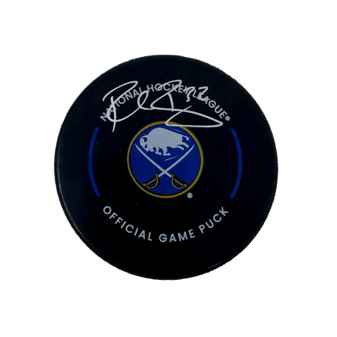 Rob Ray Signed Buffalo Sabres Official Game Model Hockey Puck
