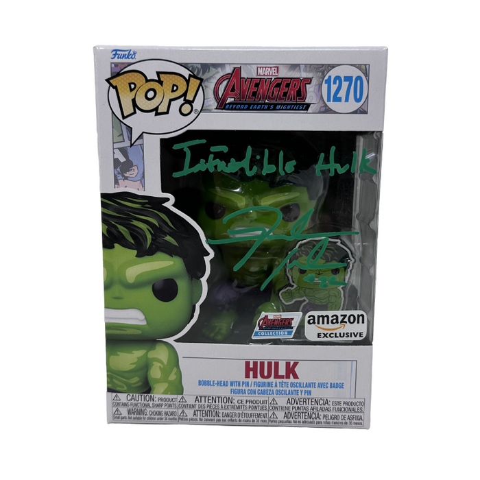 Fred Jackson Signed Marvel Avengers Hulk Funko Pop with Infredible Hulk