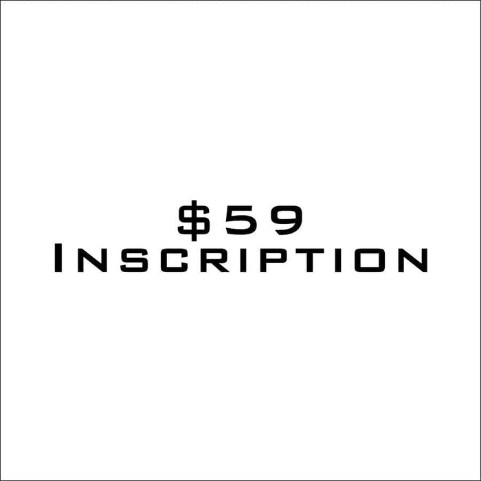 $59 Inscription
