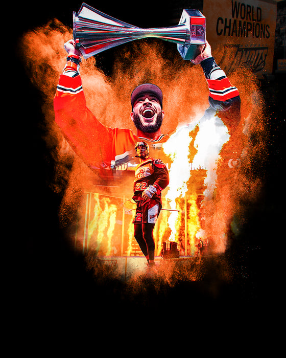 PRE-SALE: Josh Byrne Signed Color Burst Collage Photo