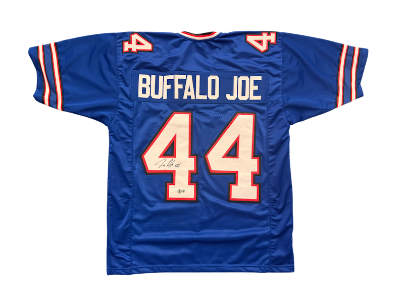 Joe Andreessen Autographed Pro-Style Blue “Buffalo Joe” Football Jersey