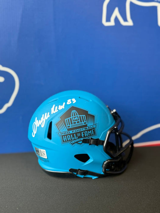 Facebook Auction: Andre Reed Signed Hall of Fame RAVE Speed Mini Helmet