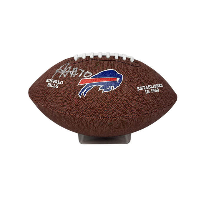 Alec Anderson Signed Buffalo Bills Wilson Replica Football