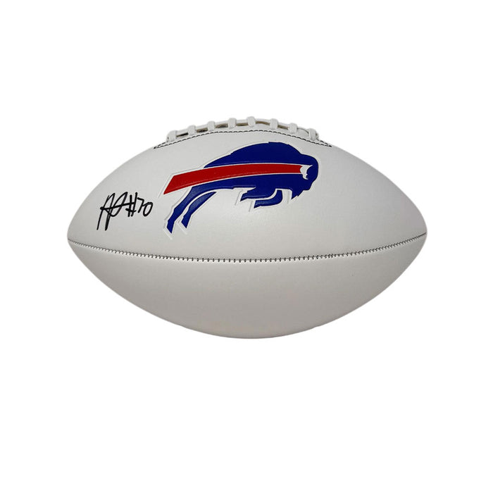 Alec Anderson Signed Buffalo Bills White Logo Football