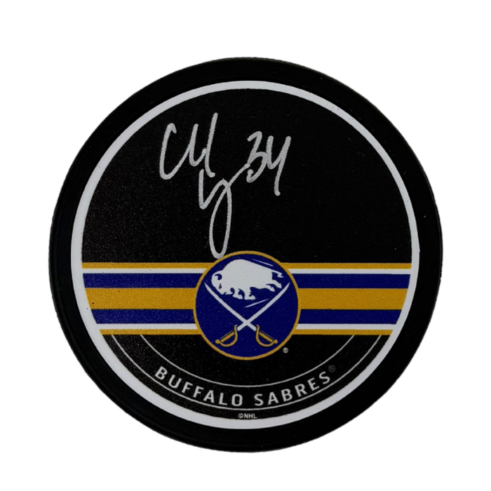 Alex Lyon Signed Buffalo Sabres Autograph Hockey Puck
