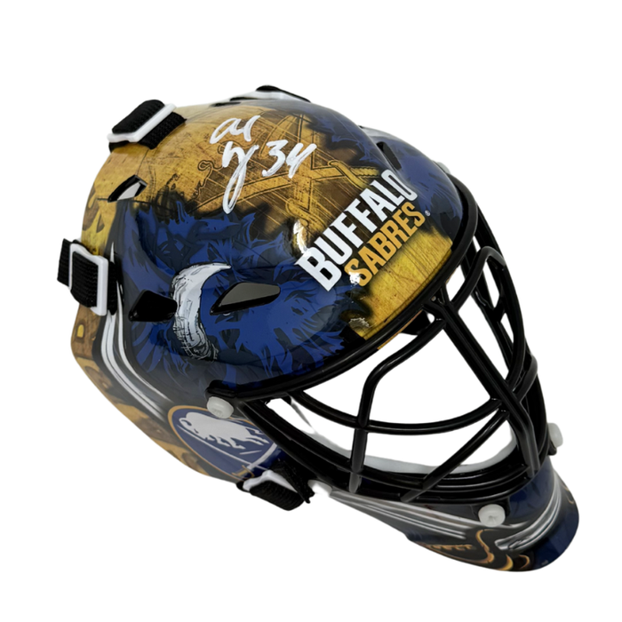 Alex Lyon Signed Buffalo Sabres Mini Hockey Goalie Mask