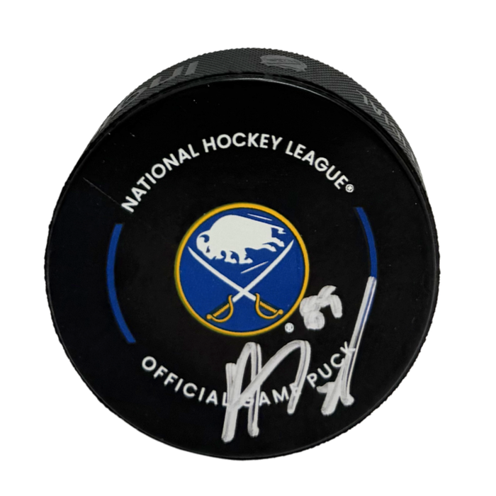 Alex Tuch Signed Buffalo Sabres Official Game Model Hockey Puck