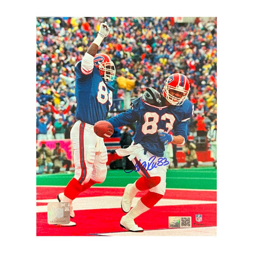 Andre Reed Signed Endzone Celebration with Keith McKeller 8x10 Photo Signed Photos TSE Buffalo 