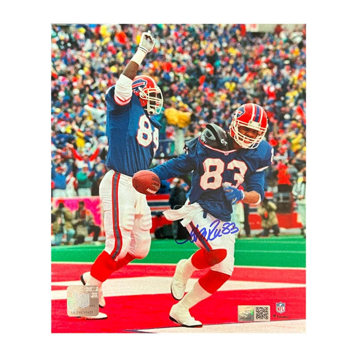 Andre Reed Signed Endzone Celebration with Keith McKeller 8x10 Photo Signed Photos TSE Buffalo 