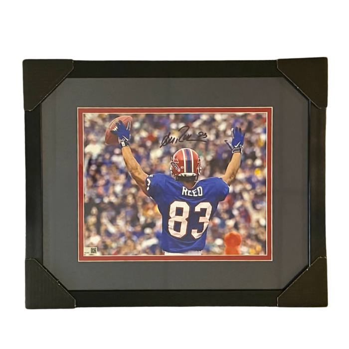 Andre Reed Signed Arms Up Celebration 11x14 Photo Professionally Framed