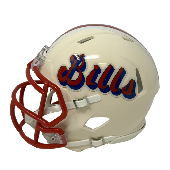 Andre Reed Signed Buffalo Bills Retro Speed Mini Helmet