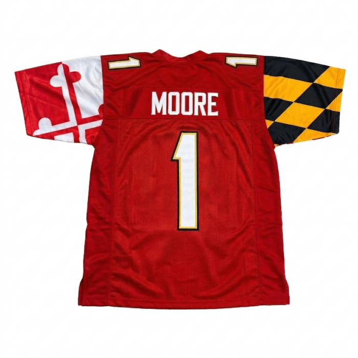 PRE-SALE: DJ Moore Signed Pro-Style Red College Jersey