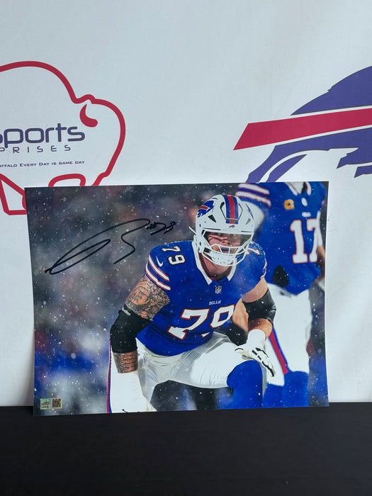 Facebook Auction: Spencer Brown Signed Close up in Snow Photo 11x14