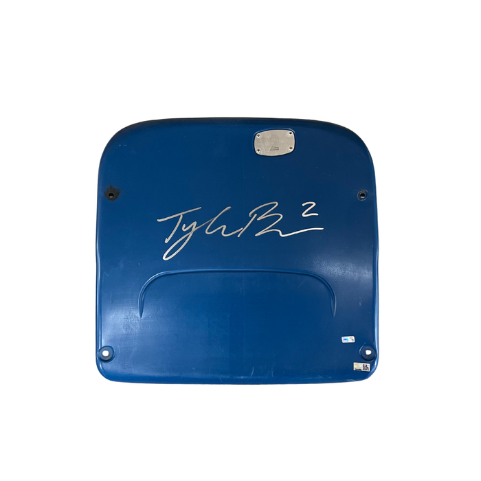 Tyler Bass Autographed Authentic Highmark Stadium Blue Seatback
