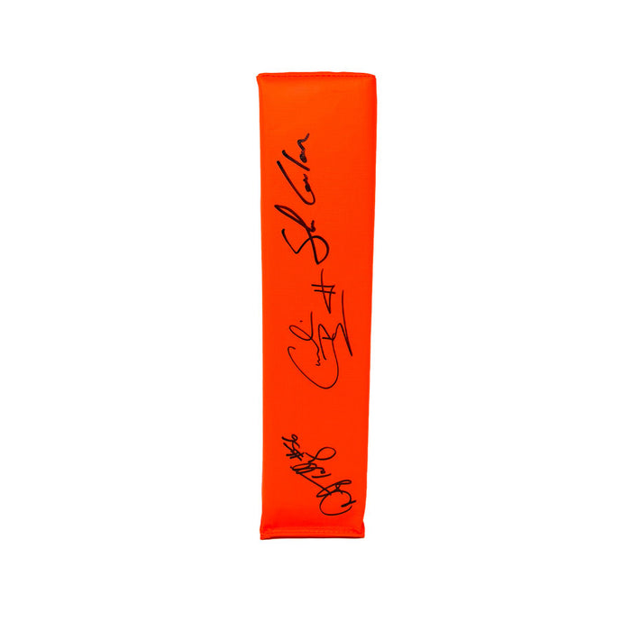 Cornelius Bennett, Shane Conlan and Daryl Talley Triple Signed Replica End Zone Pylon