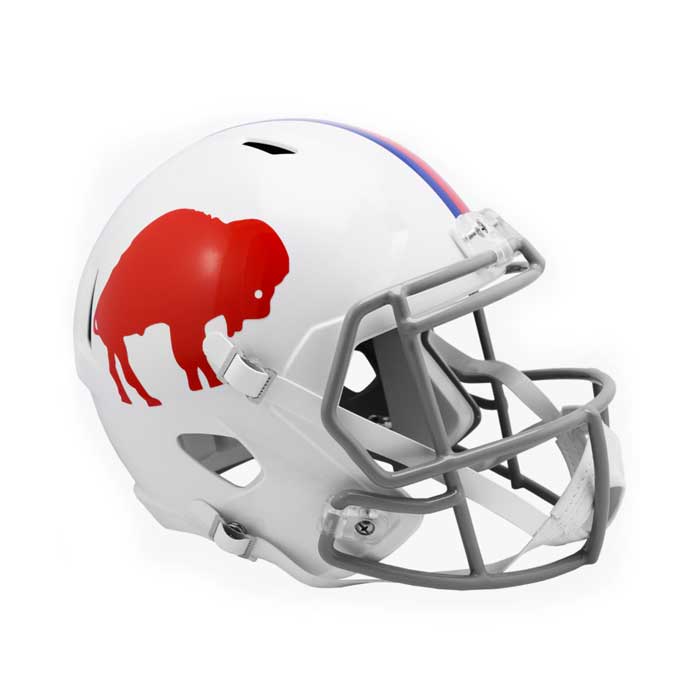 Buffalo Bills Standing Buffalo Riddell Full Size Replica Helmet