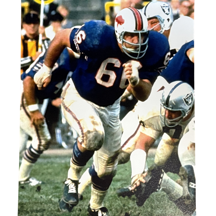 Billy Shaw Unsigned Running vs Raiders 8x10 Photo