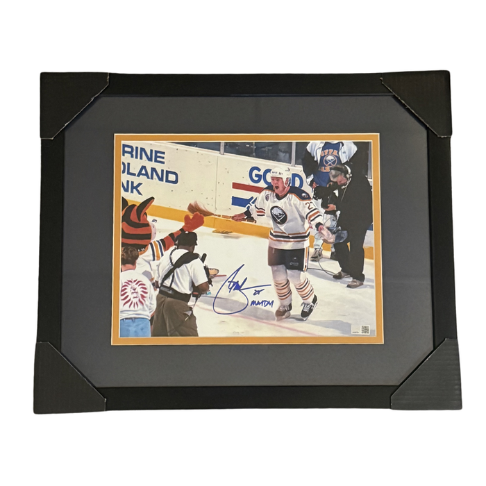 Brad May Signed Iconic Mayday Goal Celebration 11x14 Photo Professionally Framed