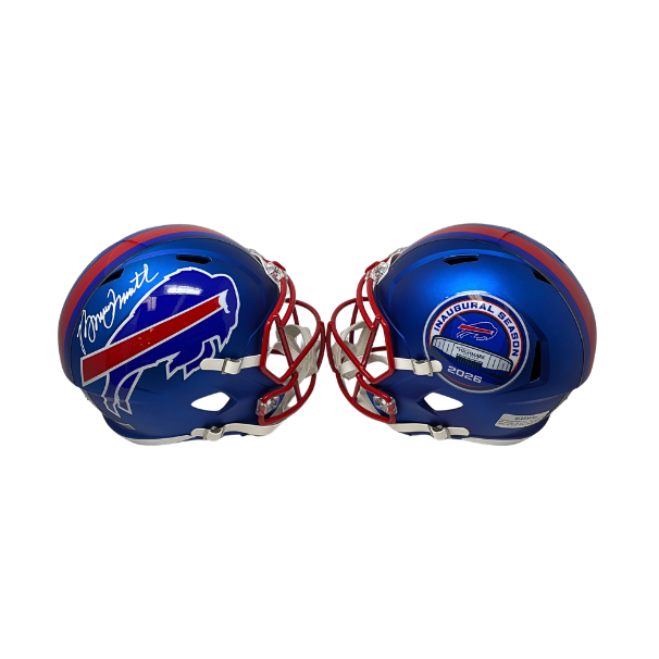 Bruce Smith Signed TSE Exclusive Riddell Inaugural Buffalo Bills Full Size Blue Speed Replica Helmet