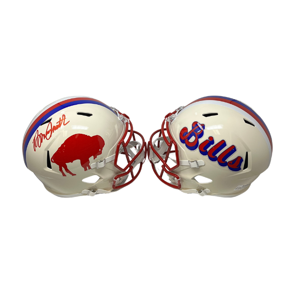 Bruce Smith Signed Buffalo Bills Full Size Retro Speed Replica Helmet