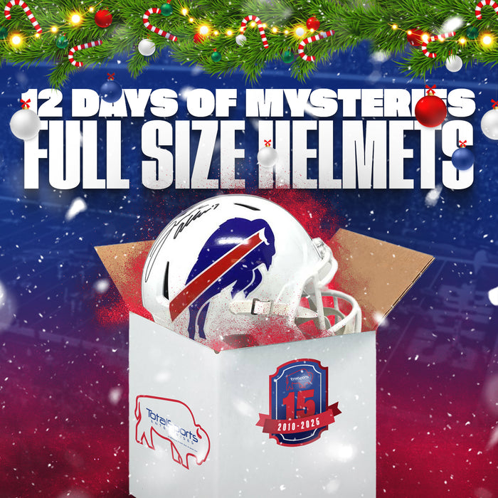 TSE Buffalo Autographed Mystery Full Size Replica Helmet
