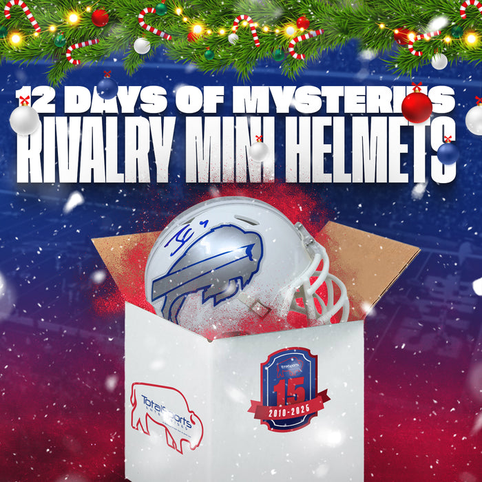 TSE Buffalo Autographed Mystery Mini Helmet (Rivalries Edition)