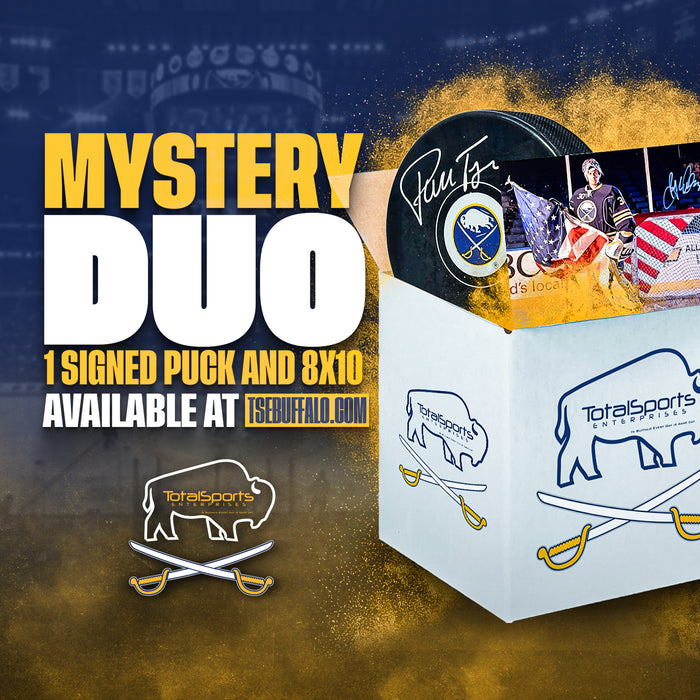TSE Buffalo Sabres Autographed Mystery Puck & 8x10 Photo Duo