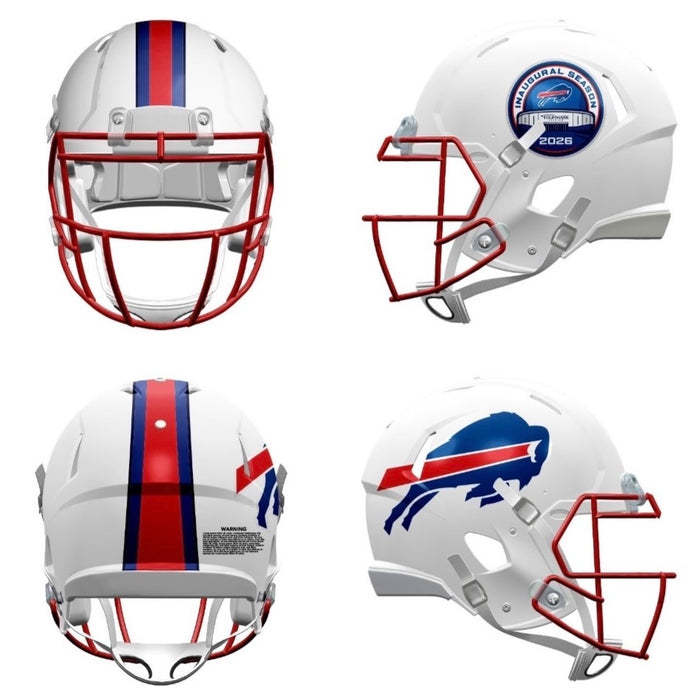 PRE-SALE: Jim Kelly Signed TSE Exclusive White Full Size Speed Replica Helmet