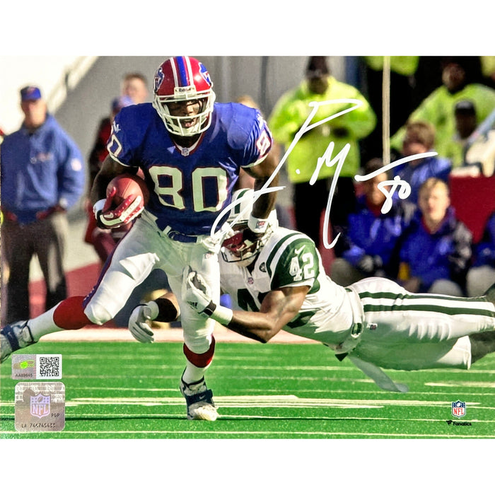 Eric Moulds Signed Catch vs Jets 8x10 Photo Signed Photos TSE Buffalo 