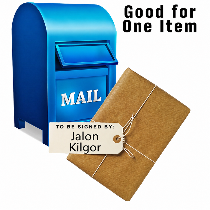 MAIL-IN: Get Your Flat (up to 16x20) or Mini Helmet Signed by Jalon Kilgor