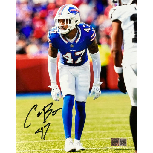 Christian Benford Signed Covering Davante Adams Photo Signed Photos TSE Buffalo 8x10 