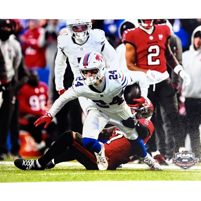 Cole Bishop Unsigned Interception vs. Buccaneers 8x10 Photo
