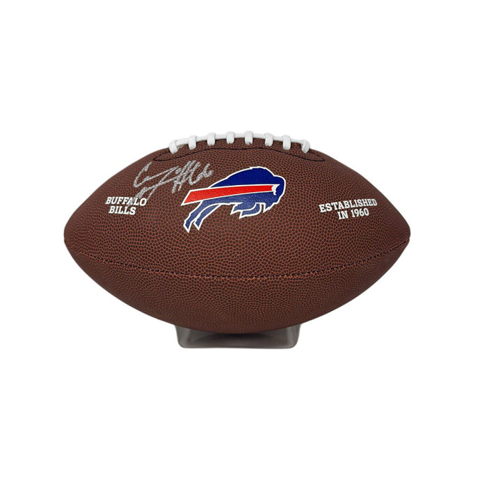 Connor McGovern Signed Buffalo Bills Wilson Replica Football