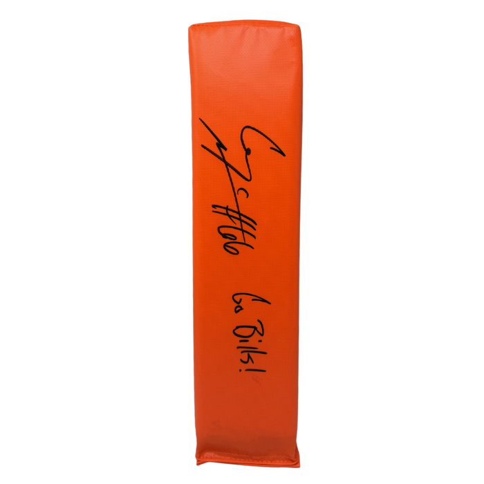 Connor McGovern Signed Replica End Zone Pylon with Go Bills