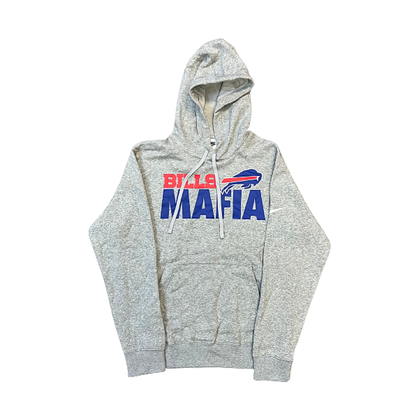 Nike Buffalo Bills NFL Bills Mafia Size Small Sweatshirt Hoodie Grey