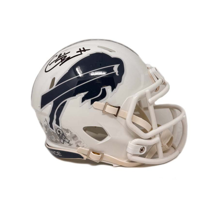 Cornelius Bennett Signed Buffalo Bills 2024 Salute to Service Speed Mini Helmet