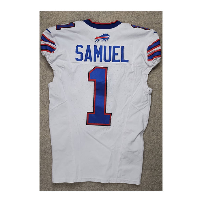 Curtis Samuel Authentic Game Used Away Jersey