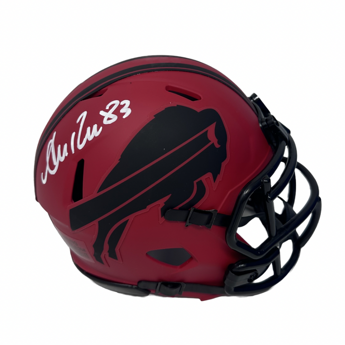 Andre Reed Signed Buffalo Bills RAVE Speed Mini Helmet