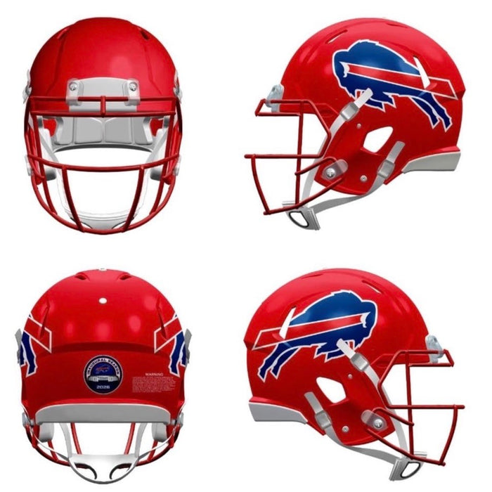 PRE-SALE: Bruce Smith Signed TSE Exclusive Red Full Size Speed Authentic Helmet