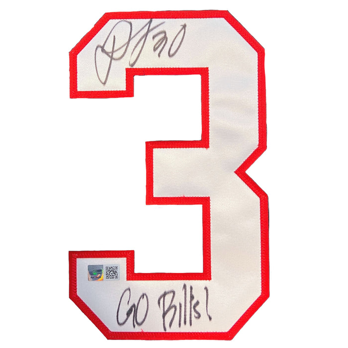 Dane Jackson Signed Jersey Number #3 with Go Bills CLEARANCE TSE Buffalo 