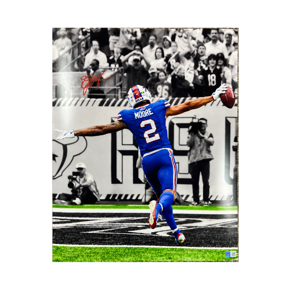 DJ Moore Signed Celebrating Touchdown Spotlight Photo