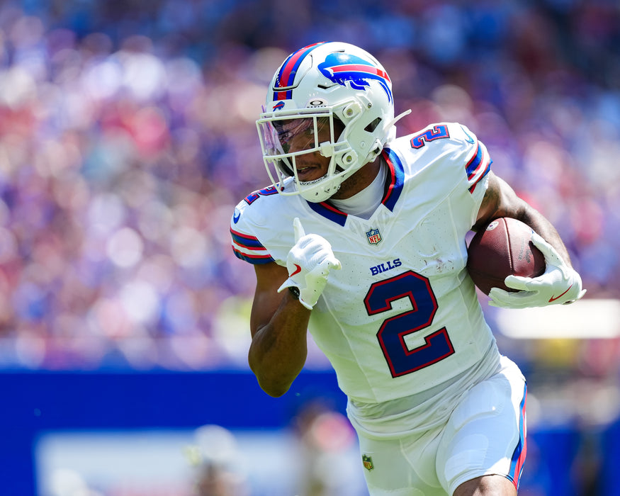 PRE-SALE: DJ Moore Signed Running in White Photo