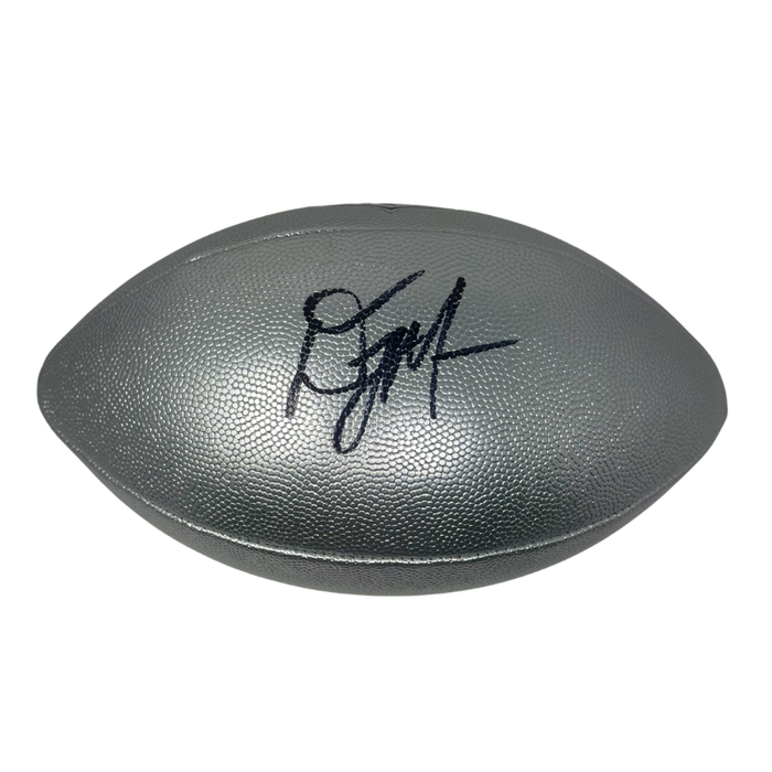 DJ Moore Signed Silver Wilson Replica Football