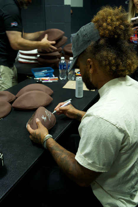 Ty Johnson Signed Wilson Replica Football