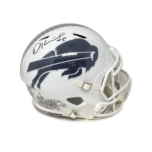 Dalton Kincaid Signed Buffalo Bills Full Size 2024 Salute to Service Replica Helmet Signed Full Size Helmets TSE Buffalo 